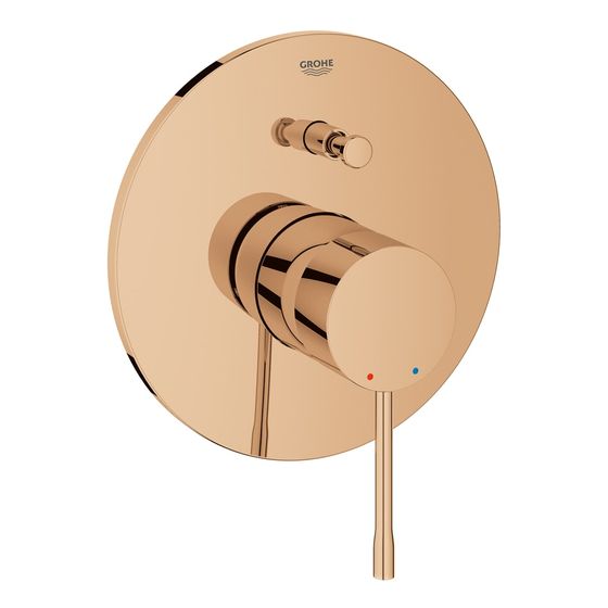 Grohe Essence Einhand-Wannenbatterie, Fertigmontageset für Rapido E, Warm Sunset, 19285DA1
