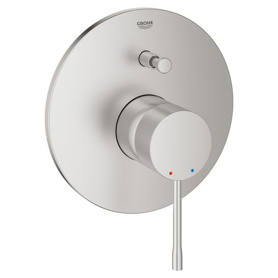 Grohe Essence Einhand-Wannenbatterie, Fertigmontageset für Rapido E, Supersteel, 19285DC1