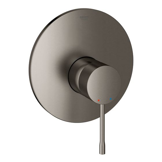 Grohe Essence Einhand-Brausebatterie, Fertigmontageset für Rapido E, Hard Graphite gebürstet, 19286AL1