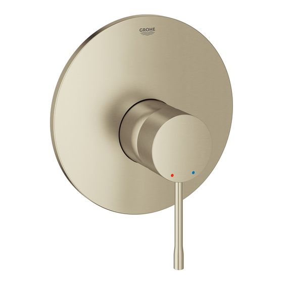 Grohe Essence Einhand-Brausebatterie, Fertigmontageset für Rapido E, Nickel gebürstet, 19286EN1