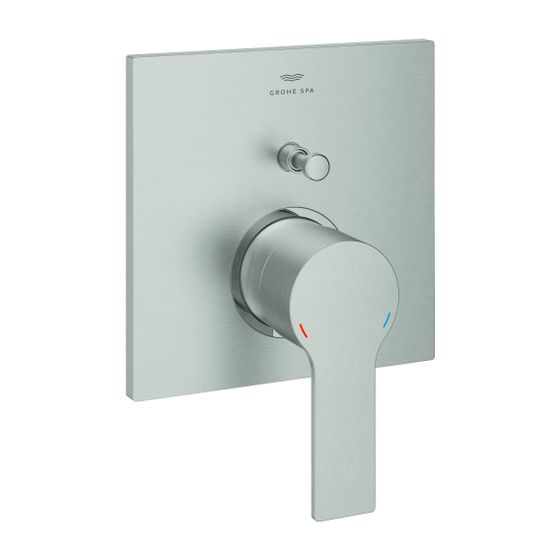 Grohe Rapid Allure Einhand-Wannenbatterie Fertigmontageset Supersteel für Rapido SmartBox, Fertigmontageset für Rapido SmartBox