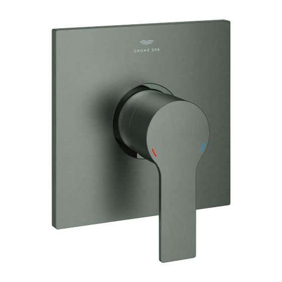 Grohe Allure Einhand-Brausebatterie, Hard Graphite gebürstet, Fertigmontageset für Rapido SmartBox