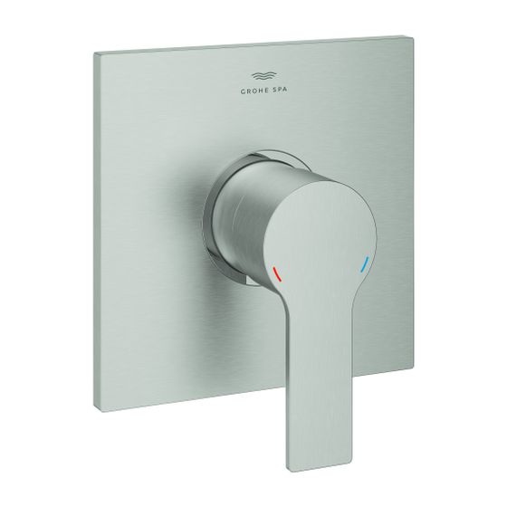 Grohe Rapid Allure Einhand-Brausebatterie Fertigmontageset Supersteel für Rapido SmartBox, Fertigmontageset für Rapido SmartBox