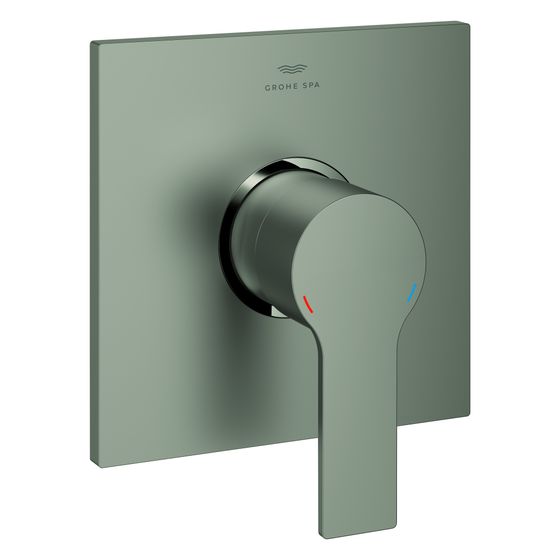 Grohe Allure Einhand-Brausebatterie, Fertigmontageset Unterputz, Wandmontage, verdeckte Befestigung, Satin Steel, 19317MS1
