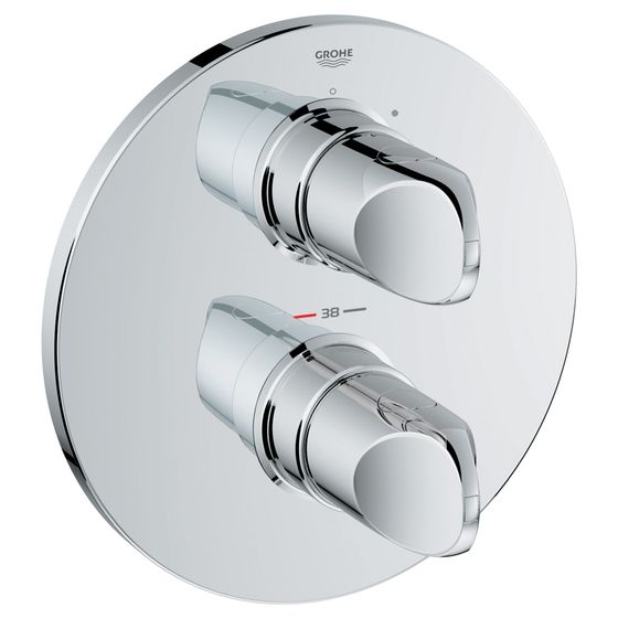Grohe Veris Thermostat-Brausebatterie, Fertigmontageset für Rapido T, Chrom, 19369000