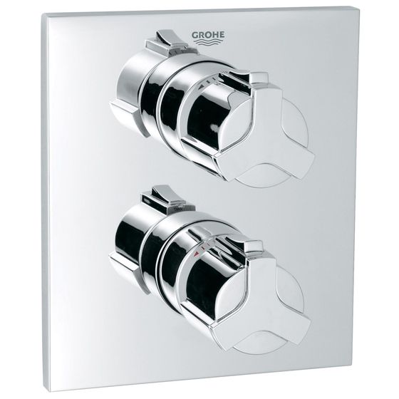 Grohe Veris Thermostat-Brausebatterie Allure, Fertigmontageset für Rapido T, Chrom, 19380000