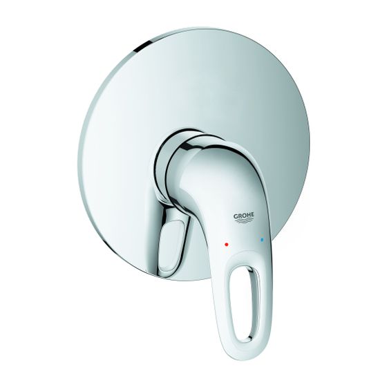 Grohe Eurostyle Einhand-Brausebatterie, Fertigmontageset für Rapido E, Chrom, 19507003