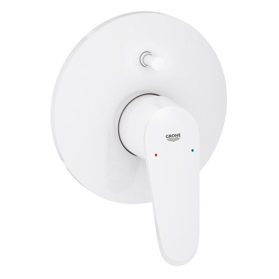 Grohe Eurodisc Cosmopolitan Einhand-Wannenbatterie, Fertigmontageset, Messing, Moon White/Chrom, 19548LS2