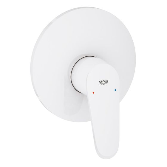 Grohe Eurodisc Cosmopolitan Brausebatterie Fertigmontageset Unterputz Einhand, verdeckte Befestigung, Moon White/Chrom, 19549LS2