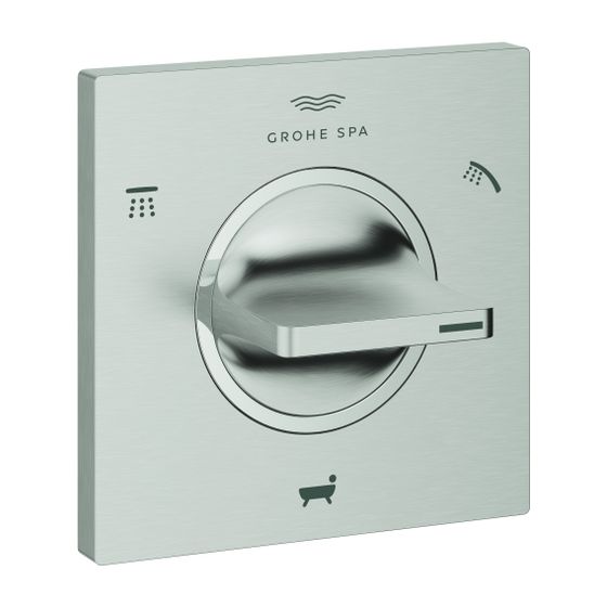 Grohe Allure 3-Wege-Umstellung Supersteel, Fertigmontageset für 29033