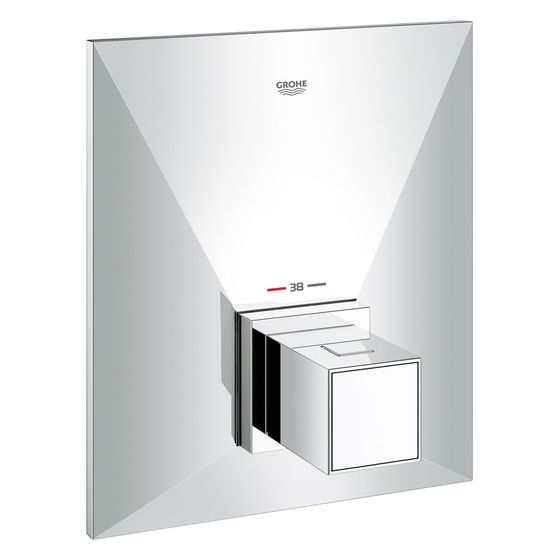 Grohe Allure Brilliant Thermostat-Zentralbatterie, Fertigmontageset für Rapido T, Chrom, 19887000