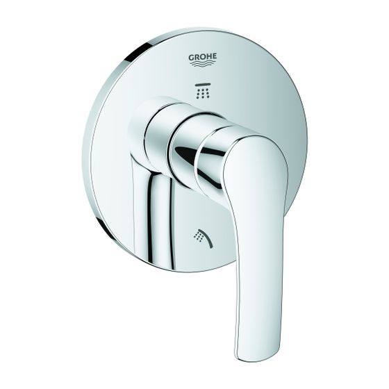 Grohe Eurosmart 3-Wege-Umstellung Fertigmontageset Aufbauteil, Chrom, 19970002