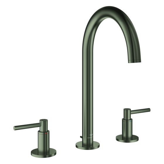 Grohe Atrio 3-Loch-Waschtischbatterie, mit Hebelgriffen, Zugstangen-Ablaufgarnitur 1 1/4