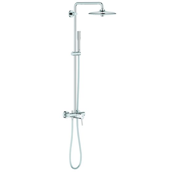 Grohe Euphoria Concetto Duschsystem 260, Einhandmischer für die Wandmontage, mit Einhandmischer und Kopfbrause, Chrom, 23061002
