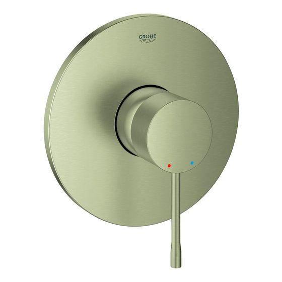 Grohe Essence Einhand-Brausebatterie, Fertigmontageset für Rapido SmartBox, Nickel gebürstet, 24057EN1
