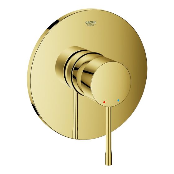 Grohe Essence Einhand-Brausebatterie, Fertigmontageset für Rapido SmartBox, Cool Sunrise, 24057GL1
