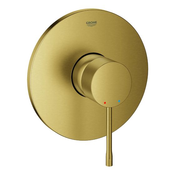Grohe Essence Einhand-Brausebatterie, Fertigmontageset für Rapido SmartBox, Cool Sunrise gebürstet, 24057GN1