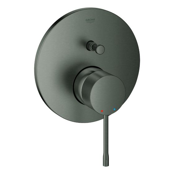 Grohe Essence Einhand-Wannenbatterie, Fertigmontageset für Rapido SmartBox, Hard Graphite gebürstet, 24058AL1
