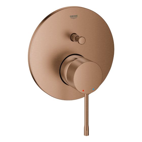 Grohe Essence Einhand-Wannenbatterie, Fertigmontageset für Rapido SmartBox, Warm Sunset gebürstet, 24058DL1