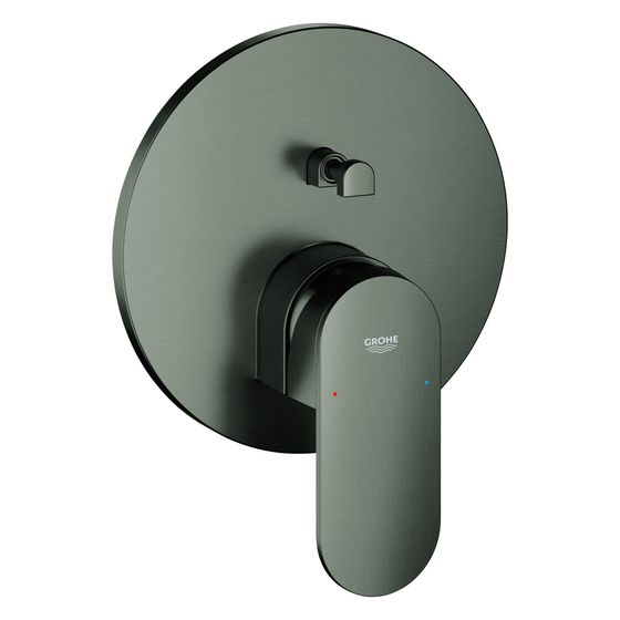 Grohe Plus Einhand-Wannenbatterie, Fertigmontageset für Rapido SmartBox, Hard Graphite gebürstet, 24060AL4