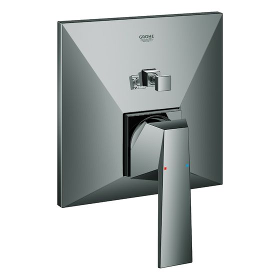 Grohe Allure Brilliant Einhand-Wannenbatterie, Fertigmontageset für Rapido SmartBox, Hard Graphite, 24072A00