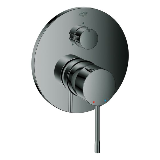 Grohe Essence Einhandbatterie mit 3-Wege Umstellung, Fertigmontageset für Rapido SmartBox, Hard Graphite, 24092A01