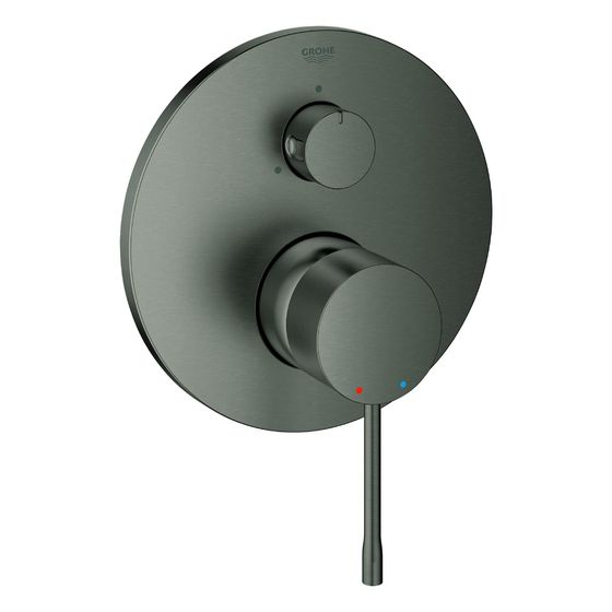 Grohe Essence Einhandbatterie mit 3-Wege Umstellung, Fertigmontageset für Rapido SmartBox, Hard Graphite gebürstet, 24092AL1