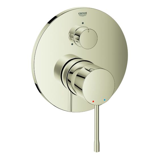 Grohe Essence Einhandbatterie mit 3-Wege Umstellung, Fertigmontageset für Rapido SmartBox, Nickel poliert, 24092BE1