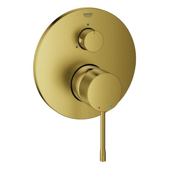 Grohe Essence Einhandbatterie mit 3-Wege Umstellung, Fertigmontageset für Rapido SmartBox, Cool Sunrise gebürstet, 24092GN1