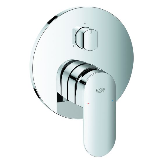 Grohe Plus Einhandbatterie, 3-Wege Umstellung, Fertigmontageset für Rapido SmartBox, Chrom, 24093004
