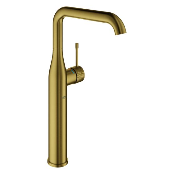 Grohe Essence Einhand-Waschtischbatterie, XL-Size, Crafted Bedienungshebel, glatter Körper, crafted Cool Sunrise gebürstet