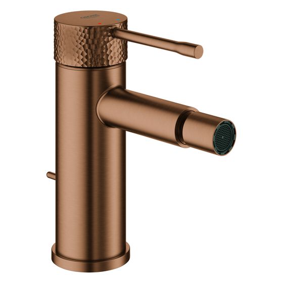 Grohe Einhand-Bidetbatterie Essence, Crafted Bedienungshebel, Zugst.-Ablaufgarnitur, crafted Warm Sunset gebürstet, 24178DE1