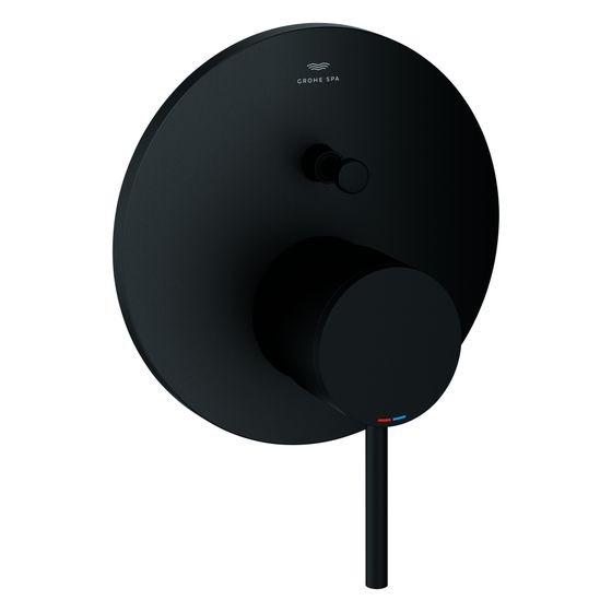 Grohe Atrio Einhand-Wannenbatterie, Fertigmontageset für Rapido SmartBox, Phantom Black, 24355KF0