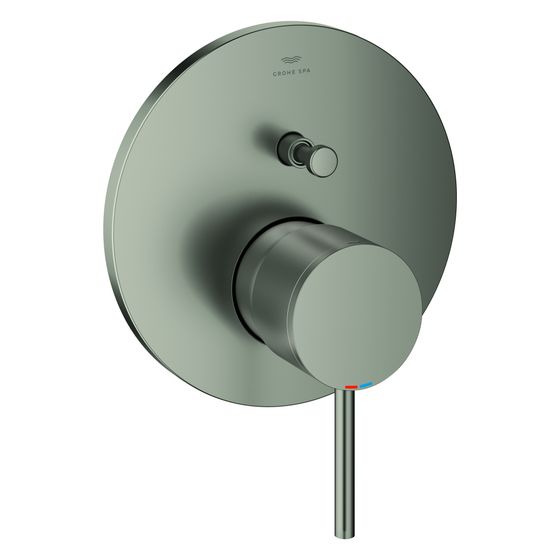 Grohe Atrio Einhand-Wannenbatterie, Fertigmontageset für Rapido SmartBox, Satin Steel, 24355MS0