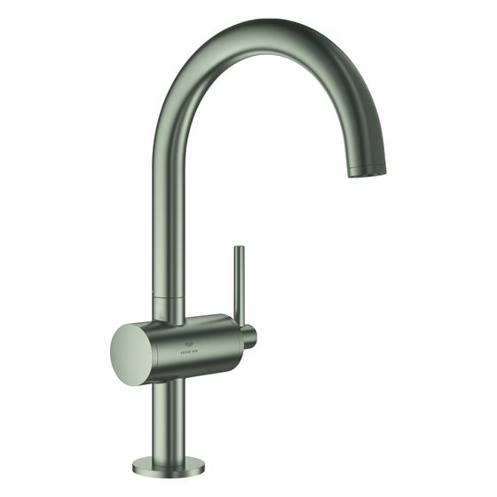 Grohe Atrio Einhand-Waschtischbatterie, L-Size, Einloch, Schwenkauslauf, Push-open Ablaufgarnitur 1 1/4