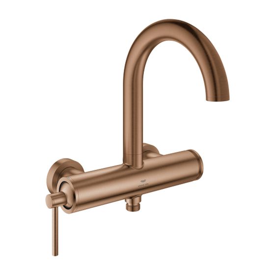 Grohe Atrio Einhand-Wannenbatterie Warm Sunset gebürstet, Wandmontage