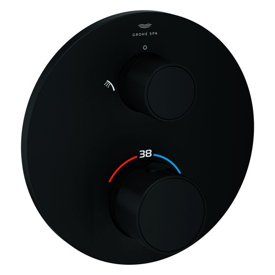 Grohe Atrio Private Collection Thermostat-Brausebatt., integr. 2-Wege-Umst., FMS für Rapido SmartBox, Phantom Black, 24396KF0