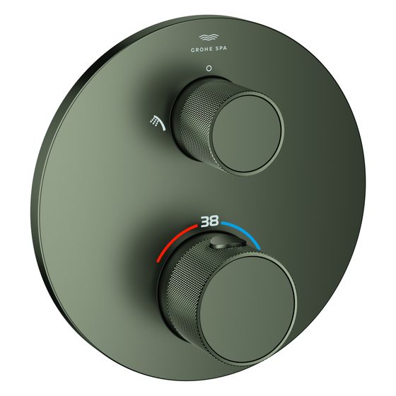 Grohe Atrio Private Collection Thermostat-Brausebatt., integr. 2-Wege-Umst., FMS für Rapido SmartBox, Satin Graphite, 24396MG0