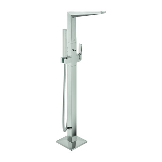 Grohe Allure Brilliant PC Wannenbatterie Supersteel Bodenmontage Griff, White Attica Caesarstone