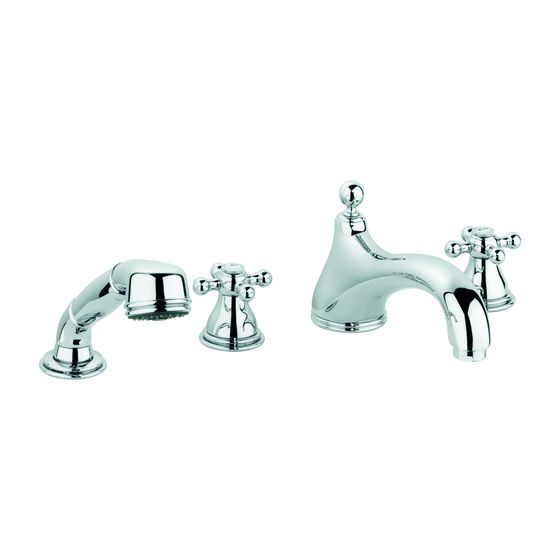 Grohe Sinfonia 4-Loch-Wannenkombination, DN 15, niedriger Auslauf, Chrom, 25032000