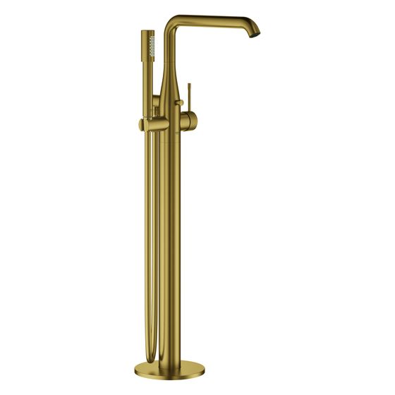 Grohe Essence Einhand-Wannenbatterie, Bodenmontage, Fertigmontageset für 45984, Ausladung 277mm, eigensicher, Cool Sunrise geb.