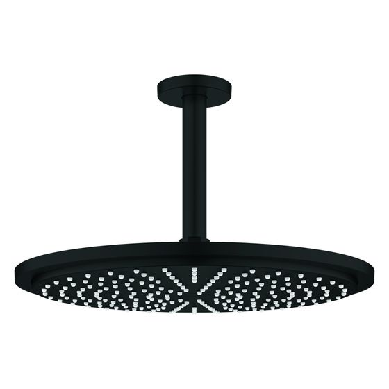 Grohe Rainshower Cosmopolitan 310 Kopfbrauseset, Deckenauslass 142mm, 1 Strahlart, max. Durchfl. 8l/min, Mattschwarz, 260672430