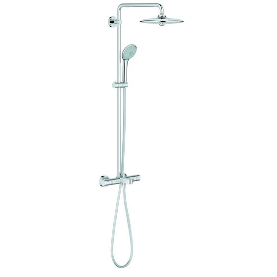 Grohe Euphoria Duschsystem 260 mit Thermostat-Wannenbatterie für die Wandmontage, Chrom, 26114001