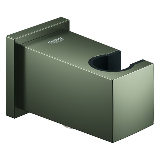 Grohe Euphoria Cube Wandanschlussbogen mit Wandbrausehalter, Außengewinde, eigensicher, Satin Graphite, 26370MG0