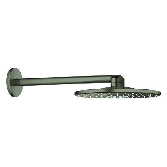 Grohe Rainshower SmartActive 310 Kopfbrauseset, rund, horizontaler Brausearm 430mm, 2 Strahlarten, Satin Graphite, 26475MG0