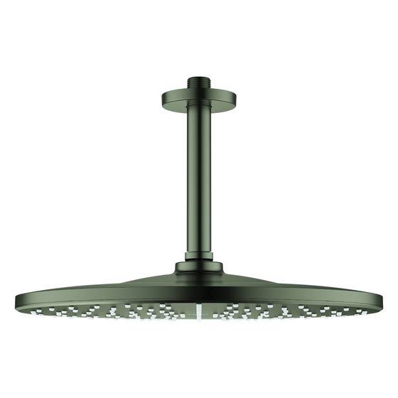 Grohe Rainshower Mono 310 Kopfbrauseset, Deckenauslass 142mm, 1 Strahlart, max. Durchfluss 7,5l/min, Satin Graphite, 26560MG0