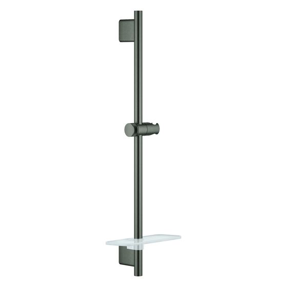 Grohe Rainshower SmartActive Brausestange, 600mm, Ablage, Hard Graphite gebürstet, 26602AL0