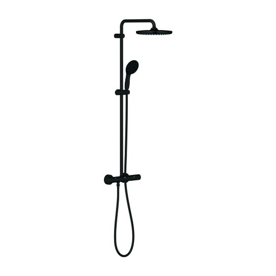 Grohe Tempesta Duschsystem Tempesta 250 Brause-Thermostat KB 250 Mattschwarz