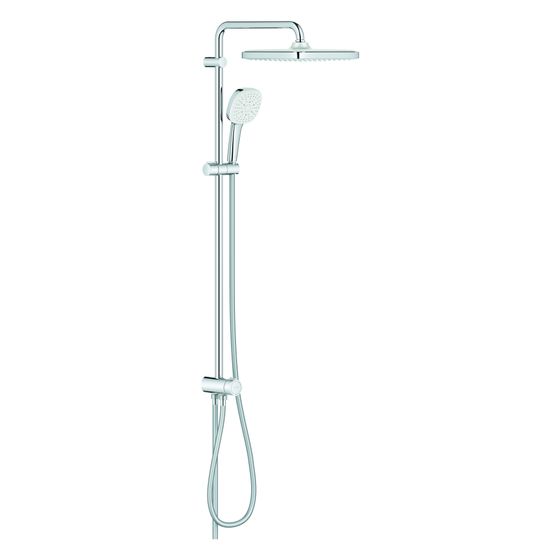 Grohe Tempesta 250 Cube Flex-Duschsystem, mit Umstellung für Wandmontage, Kopfbrause/Handbrause Tempesta 250/110, Chrom