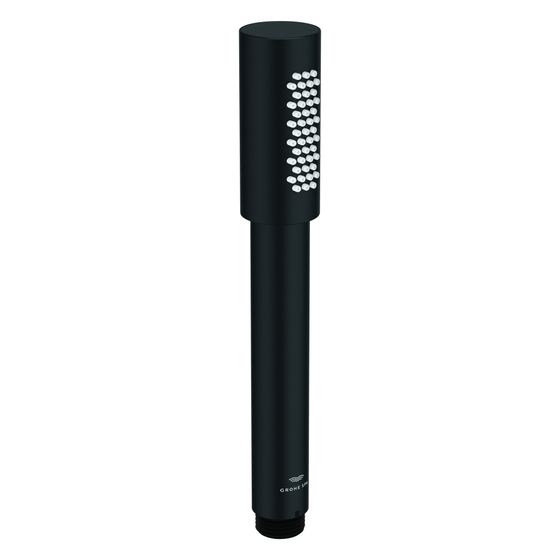 Grohe Rainshower Aqua Stick Handbrause, 1 Strahlart, Durchflusskonstanthalter 6,5l/min, Phantom Black, 26866KF0